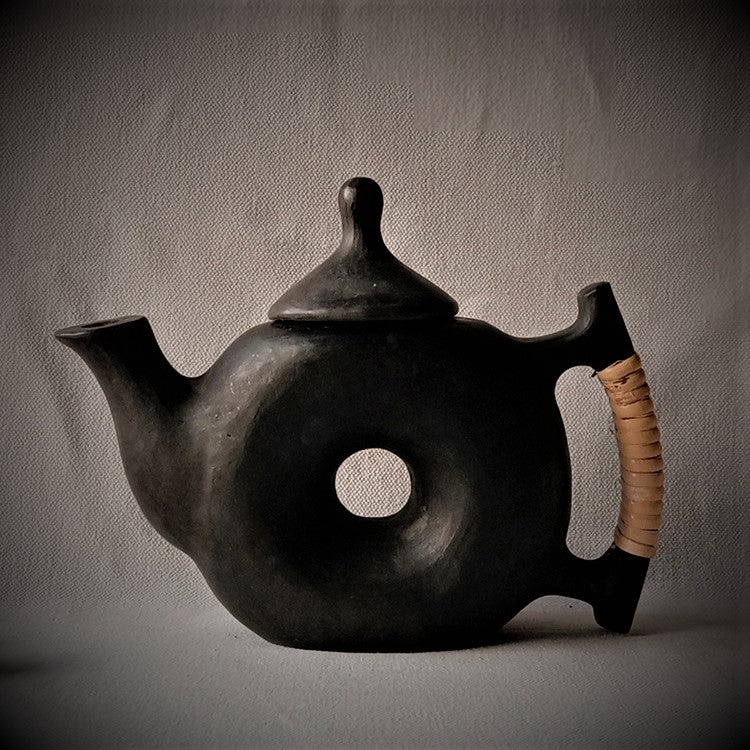 Longpi Black Pottery Chakra Teaset