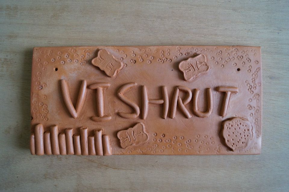 Customised Handcrafted Terracotta Name Plaque