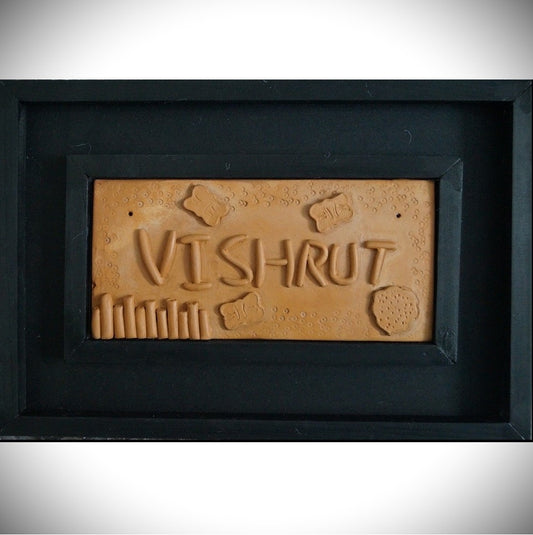 Customised Handcrafted Terracotta Name Plaque